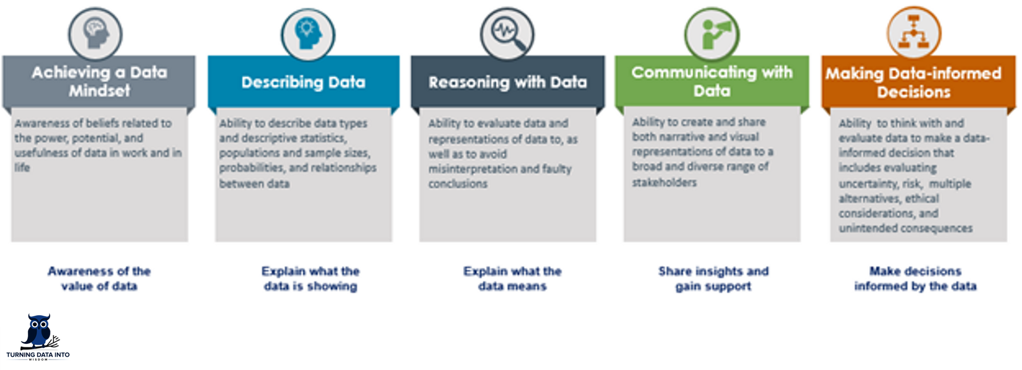 The 5 Components of Data Literacy for everyone. Unlocking the Power of Data-Informed Decision Making